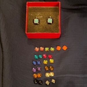 Elegant Blue and Silver Earrings